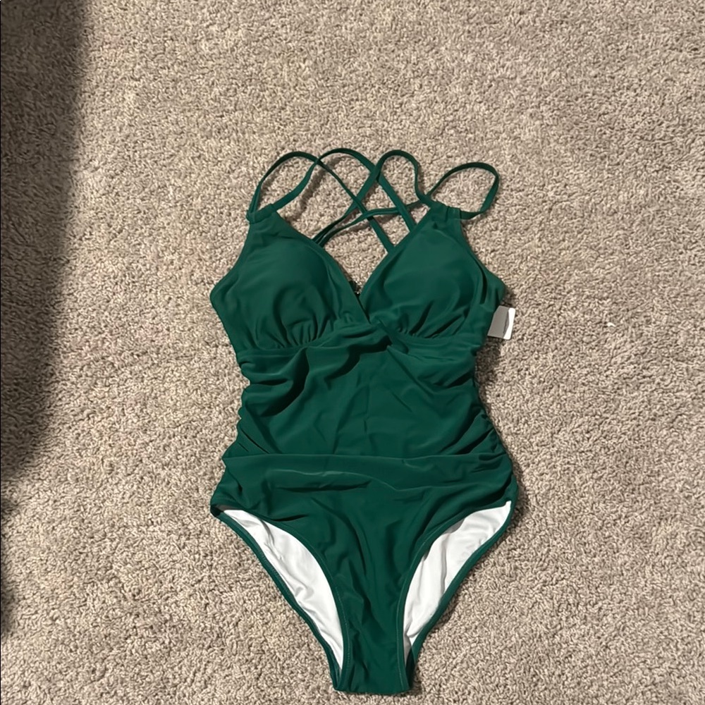 Green One Piece Swimsuit